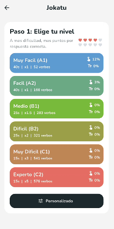 Pantalla principal de Aditzak